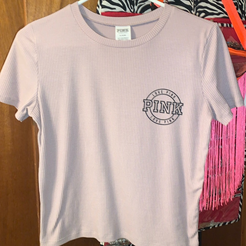 PINK CROP TEE